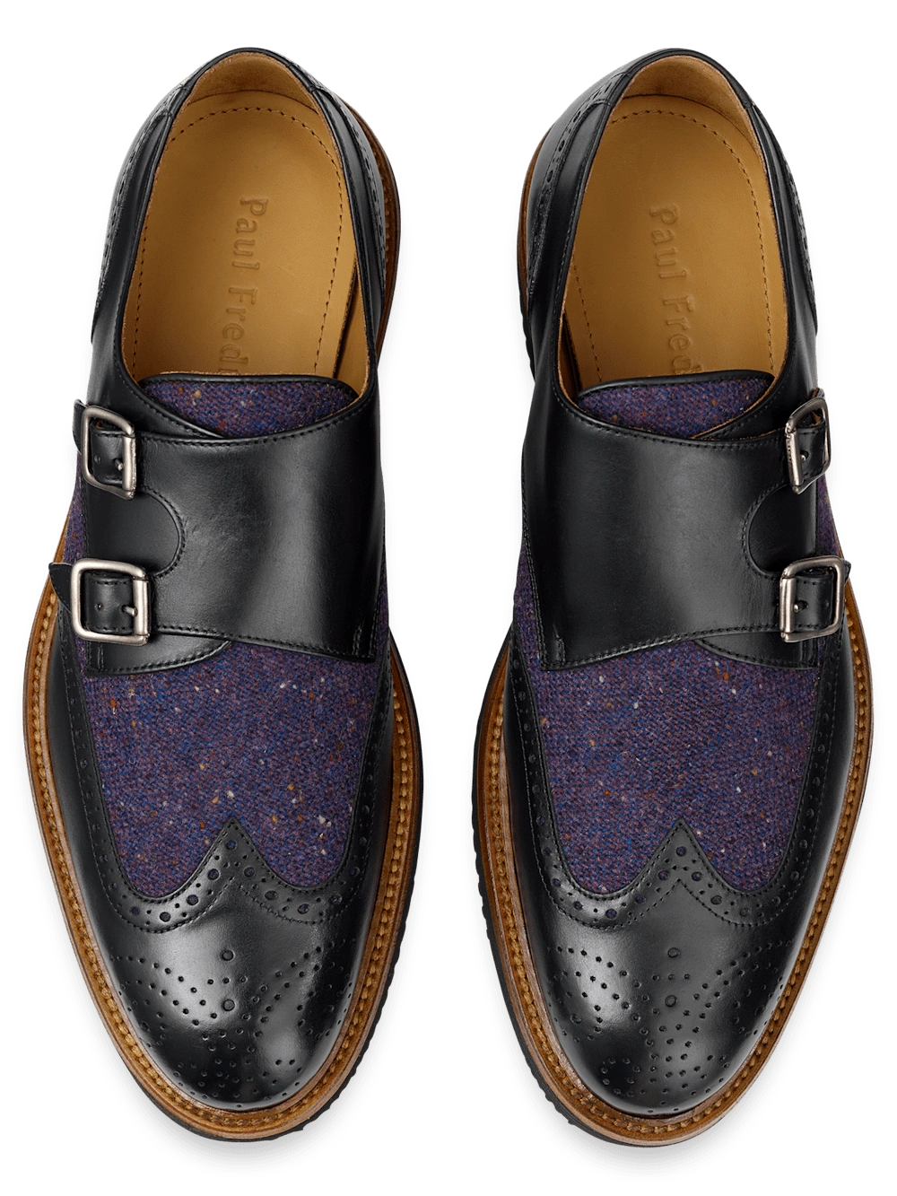 Abe Hybrid Monk Strap – Mystische Eleganz in Schwarz und Violett!