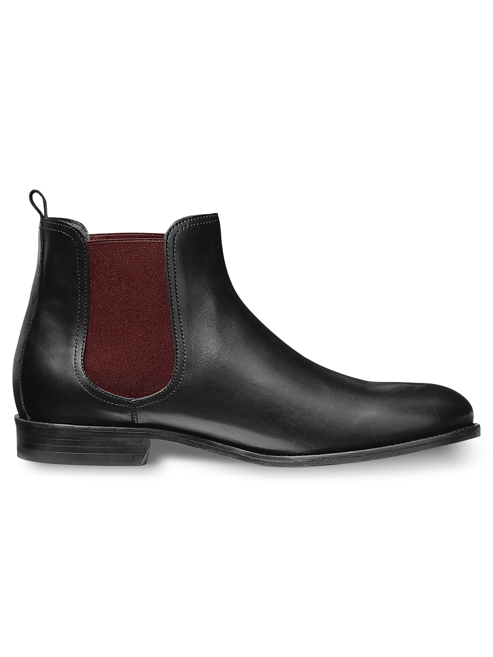 Schwarze & Bordeauxfarbene Ace Boots: Stilvoll, lässig, unverkennbar! Dein perfekter Herbst-Begleiter.